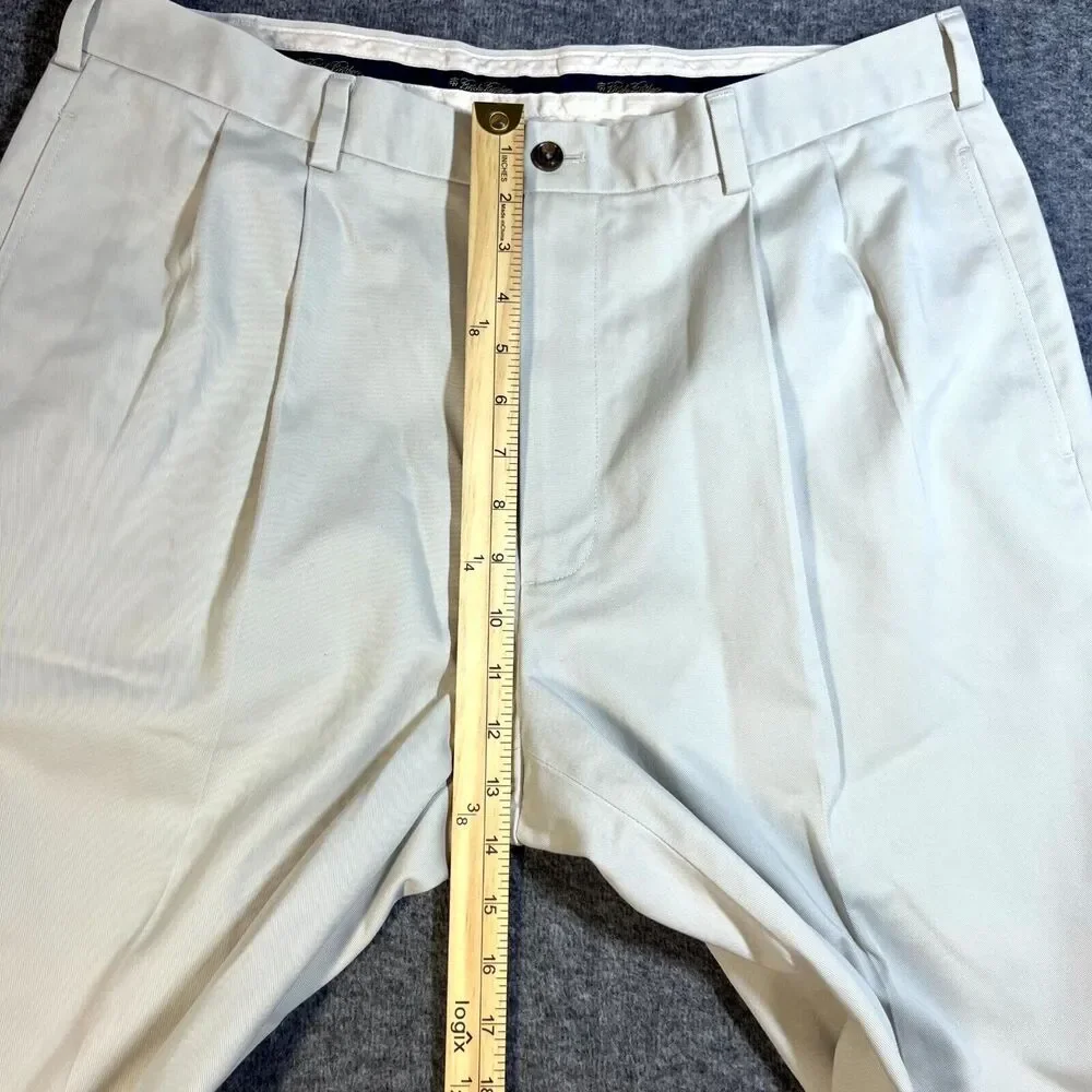 Brooks Brothers Pants Mens 37x30 Tan Khaki Advantage Chino Elliot Golf Slacks